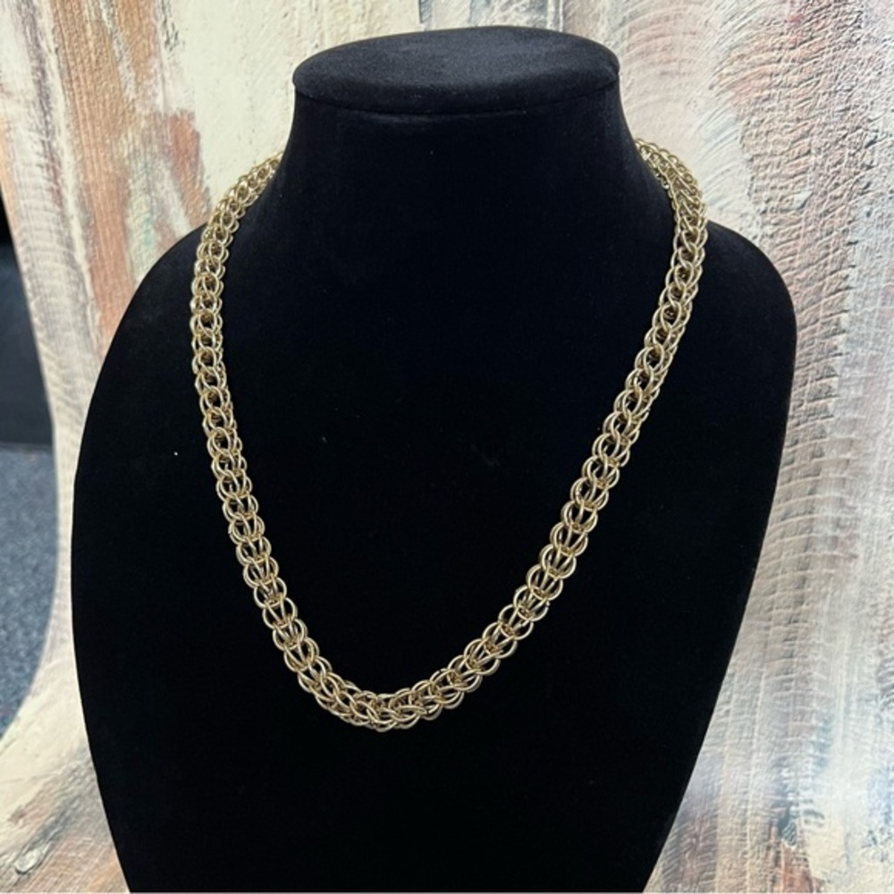 Vintage Chunky Gold Necklace